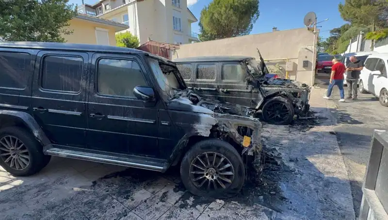 İş İnsanlarının 30 Milyon Liralık Araçlarına Benzin Döküp Yangın Çıkardı