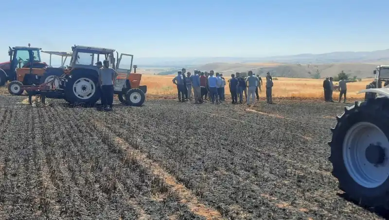 Yozgat’ta Tarım Alanları Yangınla Kül Oldu: 100 Dönüm Ziyan