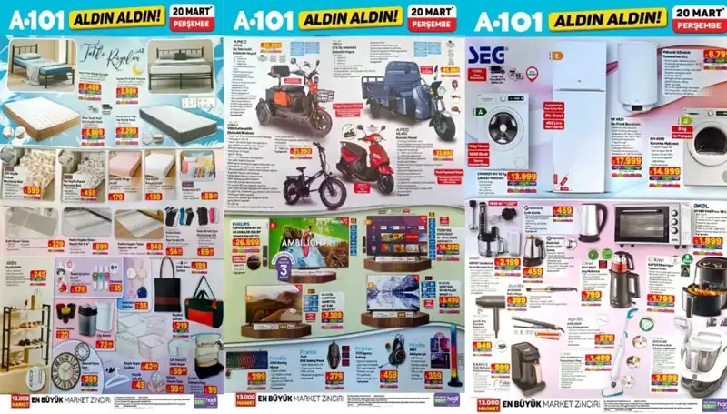 A101'de 20 Mart Perşembe İle İlgili Kaçırılmayacak Aktüel Ürünler Duyuruldu!