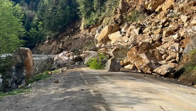Giresun'da Heyelan Felaketi: Ana Yol Ulaşıma Kapandı