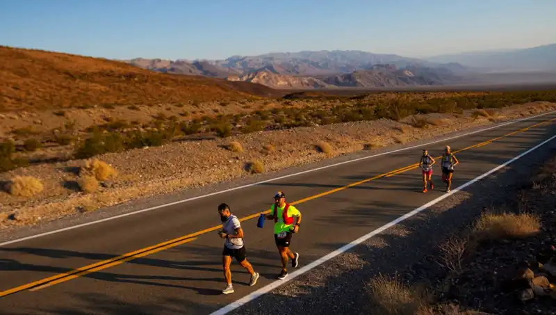 Ölüm Vadisi'nde Dünyanın En Zor Maratonunu Koşarak Rekor Kıran Üç Cesur Koşucu