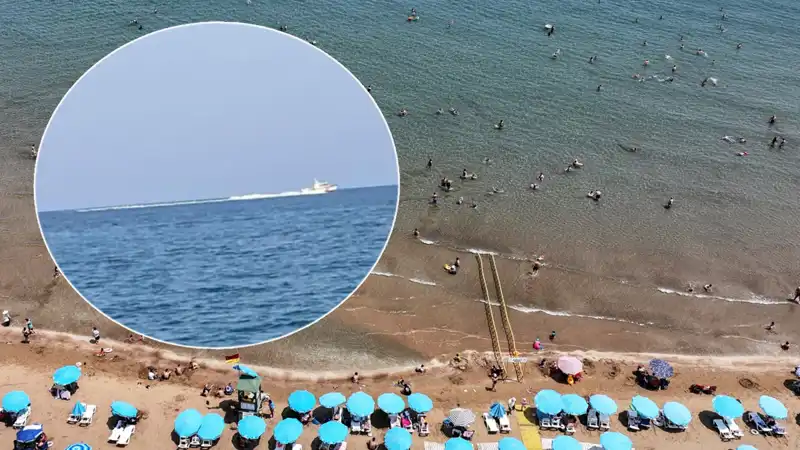 Plajda köpek balığı alarmı: Tatilciler panik içinde sahili terk etti