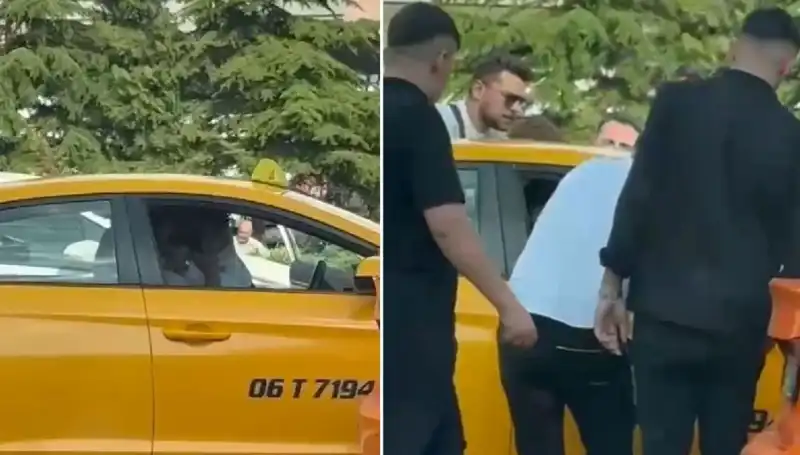 Trafikte Telafisi Olmayan An: Yolcu, Taksi Şoförünü Yumrukladı!
