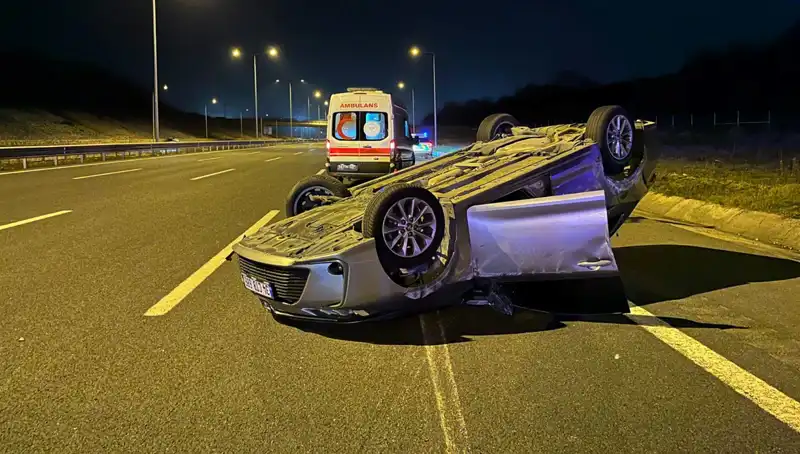 Kuzey Marmara Otoyolu'nda Korkunç Kaza: İki Araç Çarpıştı, Yaralılar Var