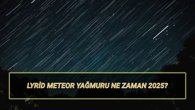 2025 Yılında Lyrid Meteor Yağmuru: Türkiye'den Ne Zaman İzleyebilirsiniz?
