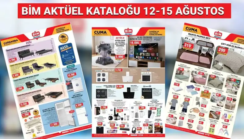 BİM 12-15 Ağustos 2025 Aktüel Kataloğu: Termos, Drone ve Daha Fazlası