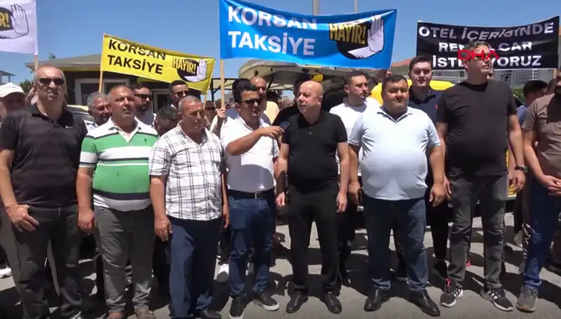 Belek Taksicileri Kontak Kapatma Eylemiyle Hükümete Seslendi