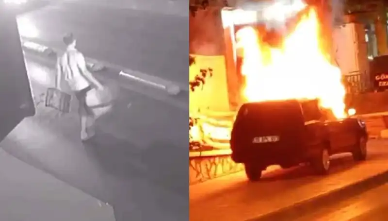 Boşanma Sürecinde Gerginlik: Eşinin Aracını Yakarak İntikam Aldı!