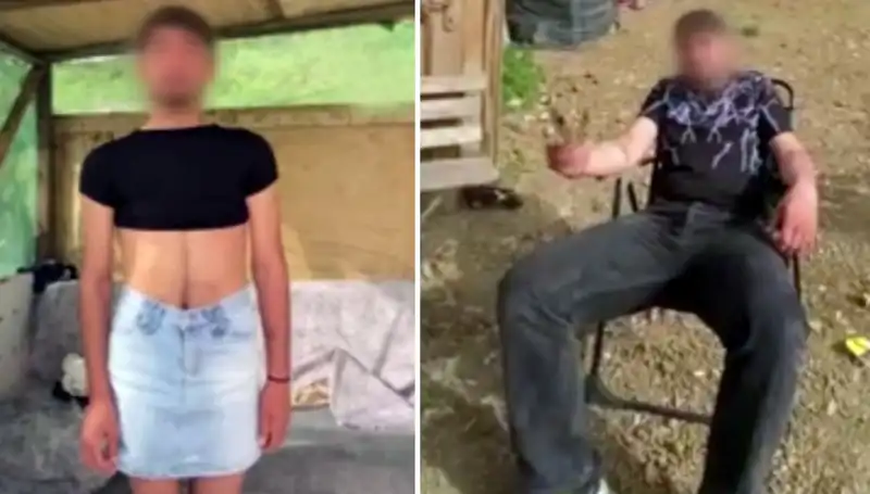 Hırsızları Yakalayıp Kadın Kıyafeti Giydiren Adamların İlginç Videosu Sosyal Medyayı Sarsıyor