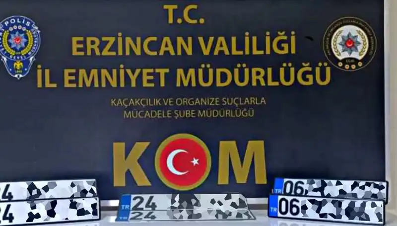 Erzincan’da "APP Plaka" Operasyonuyla Suç Ağları Çökerildi