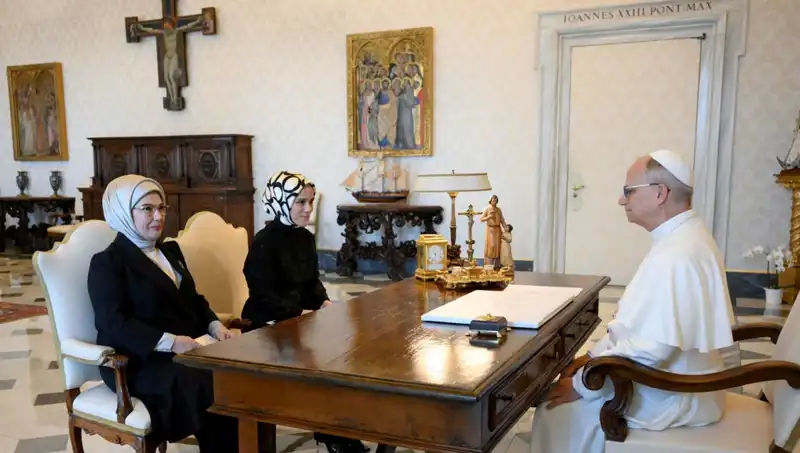 Emine Erdoğan ve Papa Leo'dan Gazze'ye Dikkat Çeken Mesajlar